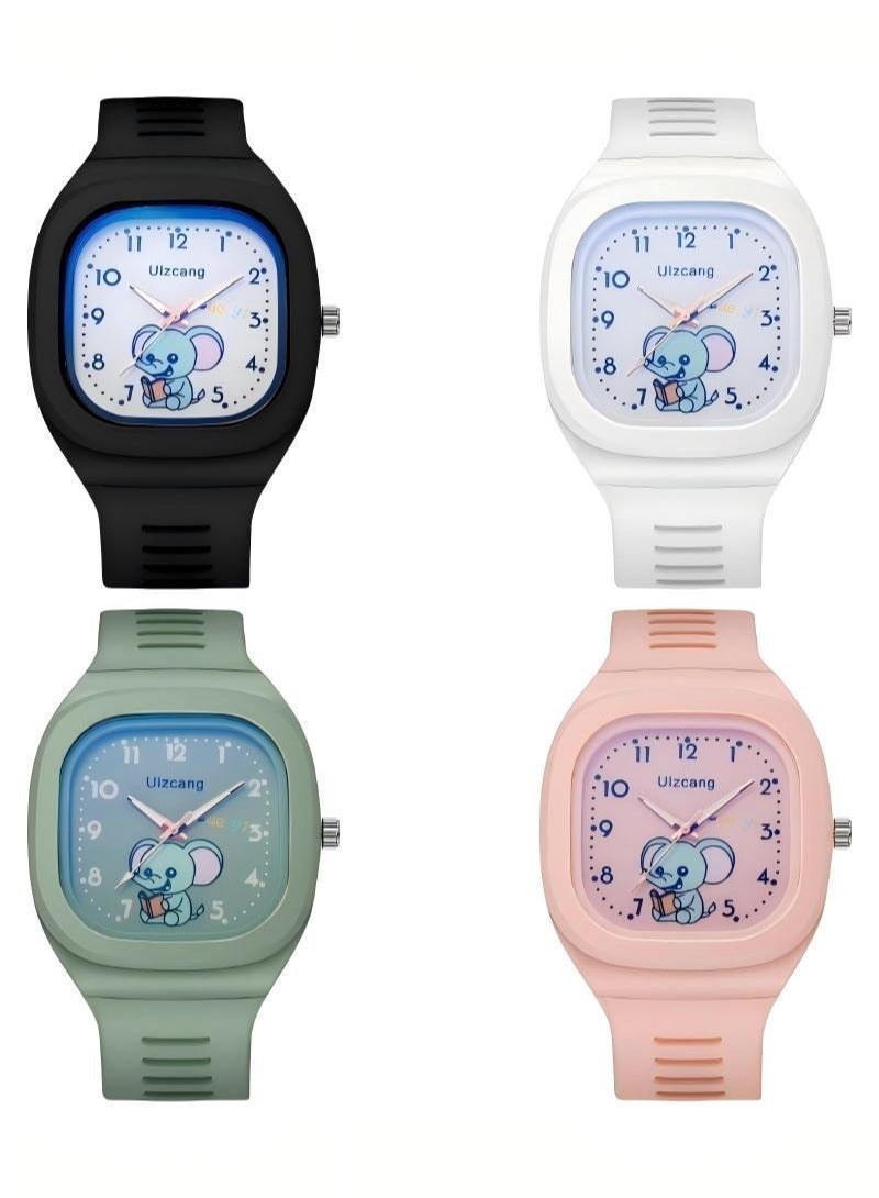 ساعة رقمية مقاومة للماء للأطفال مكونة من 4 قطع - Image 1